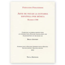 Ferandiere, Fernando. Arte de Tocar la Guitarra Española (1799)