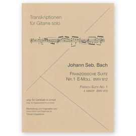 Bach, Johann Sebastian. French Suite Nº 1 BWV 812. Arr. Hoppstock