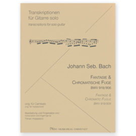 Bach, Johann Sebastian. Fantasie & Chromatic Fuge BWV 919/906