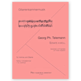 Telemann, Georg Philip. Sonata in a minor. Arr. Hoppstock
