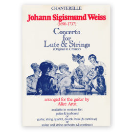 Weiss, Johann Sigismund. Concerto for Lute & Strings. Complete Set