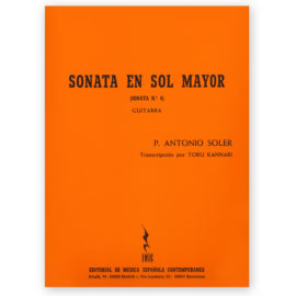 Soler, Antonio. Sonata in G Major. Arr. Kannari.