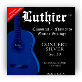 Luthier, Concert 30 White Silver Med/Hard