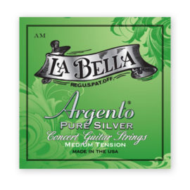 La Bella AM Argento Pure Silver, Medium Tension