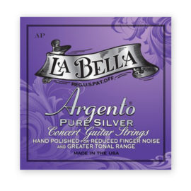 La Bella AP Argento Pure Silver Hand Polished Medium Tension