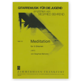 Behrend, Siegfried. Meditation