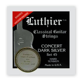 Luthier Concert Dark Silver 45 Hard Tension with Super Carbon 101 trebles