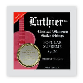 Luthier Popular Supreme 20 Medium Tension with Super Carbon 101 trebles