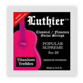 Luthier Popular Supreme 20 Medium Tension with Titanium trebles