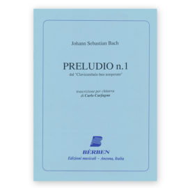 Bach, Johann Sebastian. Preludio N.1. Transcribed Carfagna