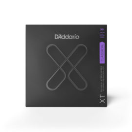 D'Addario XT Coated Silver Plated Copper Basses, Nylon Trebles, Extra Hard Tension