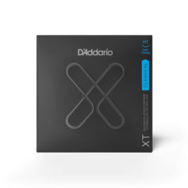 D'Addario XT Coated Silver Plated Copper Basses, Nylon Trebles, Hard Tension