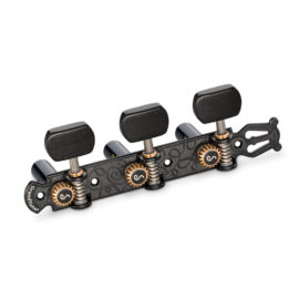 Schaller Grandtune Classic Lyra. Blackchrome, Ebony, Black String Roller