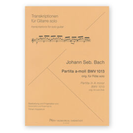 Bach, Johann, Sebastian. Flute Partita in A minor BWV 1013. Hoppstock