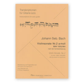 Bach, Johann, Sebastian. Violin Sonata Nr.2 BWV 1003/964. Ed. Hoppstock