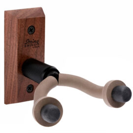 String Swing CC01 Wall Mount Classical Guitar Hanger - Black Walnut