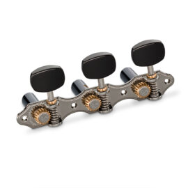 Schaller Grandtune Classic Hauser. Ruthenium, Black Ellipse, Black String Roller