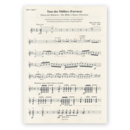 de Falla, Manuel. Miller's Dance for Guitar Quartet. Arr. Hoppstock (SET OF PARTS)