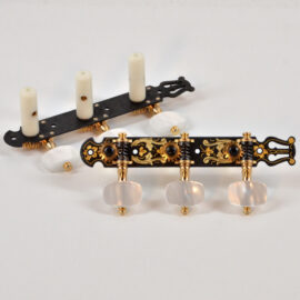 Fustero Tuning Machines, Lyra Black 35mm. Made in Spain ca. 1990-1992