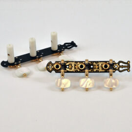 Fustero Tuning Machines, Lyra Black 35mm. Made in Spain ca. 1990-1992