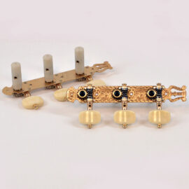 Fustero Tuning Machines, Lyra Gold 35mm. Made in Spain ca. 1990-1992