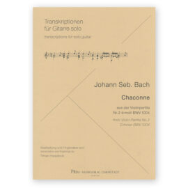 Bach, Johann Sebastian. Chaconne from Violin Partita Nr.2 BWV 1004. Ed. Hoppstock